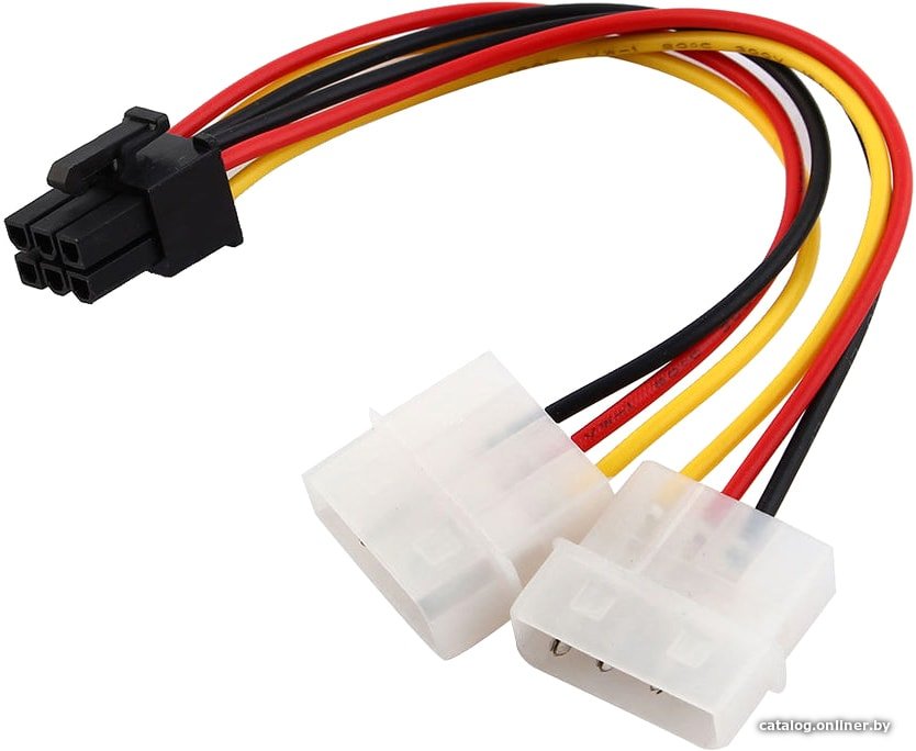 Адаптер USBTOP 2х Molex – 6pin