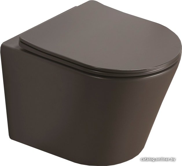 Унитаз подвесной CeramaLux B2330-2MDH (серый матовый)
