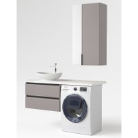  Дабер Шкаф 022 Ш22.0.0.4Ч (серый/черный)