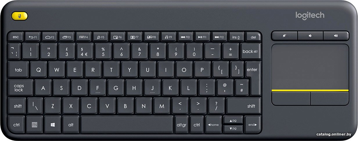 Клавиатура Logitech K400 Plus 920-007145 (черный, нет кириллицы)