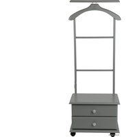 Стойка для одежды Мебелик с ящиками на колесах В 23Н (серый)