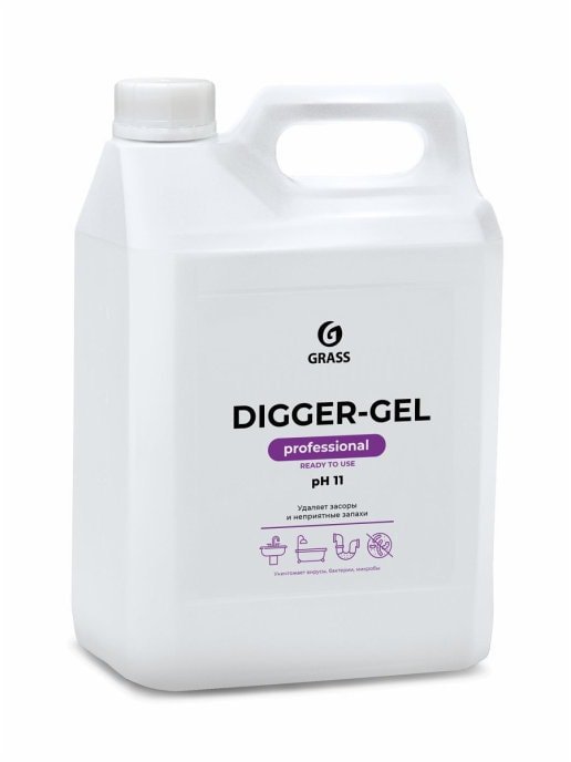 

Средство для труб Grass Digger-Gel 5.3 кг