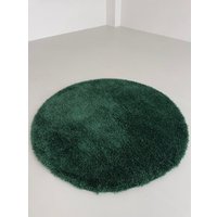 Ковер для жилой комнаты LAXMI Fluffy 01 круг (2.4x2.4, Dark Green)