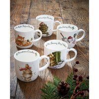 Кружка Royal Worcester Wrendale Designs Christmas лиса MMME5629-XS