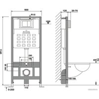 Инсталляция для унитаза Roxen StounFix Dual Fresh 966444