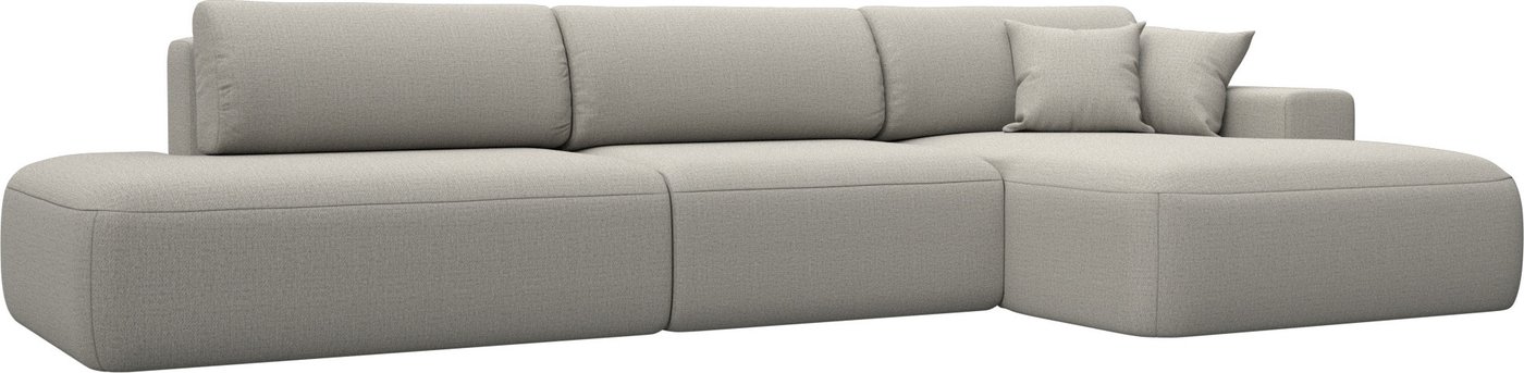 

Угловой диван Лига диванов Лига-036 НПБ Модерн Лонг правый 125470 (рогожка амур бежевый)