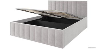 Кровать ДСВ Лана 1.6 с ПМ 160x200 (бежевый софт)