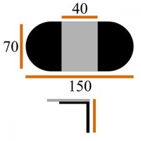 Кухонный стол Виста Лион-БМ 80x120/165 (белый)