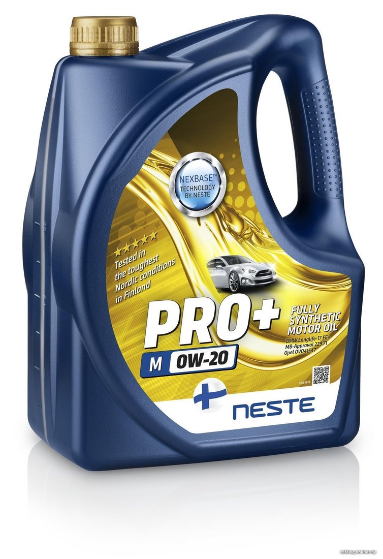 Моторное масло Neste PRO+ M 0W-20 4л