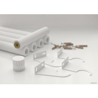 Стальной трубчатый радиатор Сунержа Эстет-0 EU50 правый 1200х225 5 секций (матовый белый)