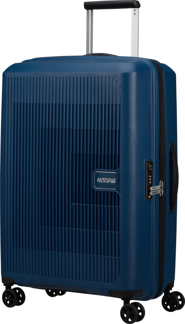 

Чемодан-спиннер American Tourister Aerostep Navy Blue 67 см