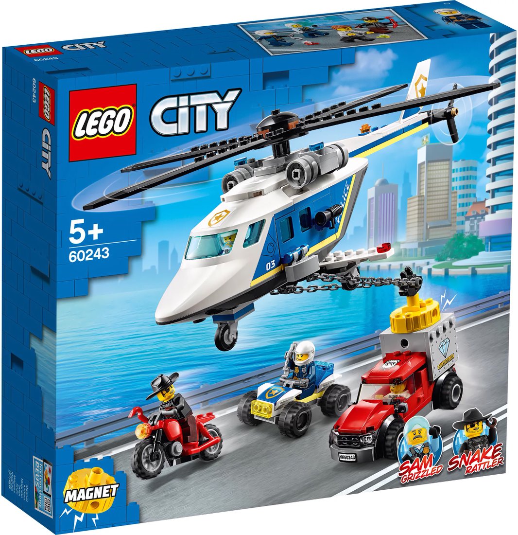 

Конструктор LEGO City 60243 Погоня на полицейском вертолете