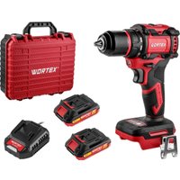 Дрель-шуруповерт Wortex BD 2025-1 DLi 1329838 (с 2-мя АКБ, кейс)