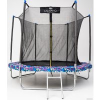 Батут Calviano Smile 252 см-8FT INSIDE с внутренней сеткой складной