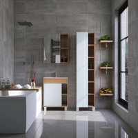  Viant Тумба с умывальником Бостон COMO 50 1 ств VBOS50CO-T1ST+S-UM-COM50/1-w