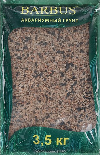

Грунт Barbus Кварц черно-розовый Gravel 023 2-4 мм 3.5 кг