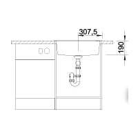 Кухонная мойка Blanco Dalago 6-F 525875 (темная скала)