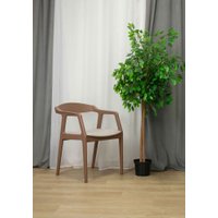 Стул с подлокотниками Sheffilton SHT-S202 (светлый бежевый/коричневый)