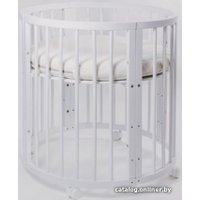 Кроватка-трансформер ArtWood 7 в 1 (ольха, белый, прорезиненные колеса)