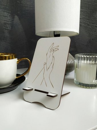 Подставка Lazer_bobr Руки (белый)