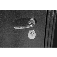 Металлическая дверь Guard Термо MG75 87х205 левая (черное серебро/серый)