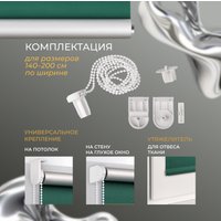 Рулонные шторы Franc Gardiner Blackout Silver 55x160 97284321 (изумрудный)