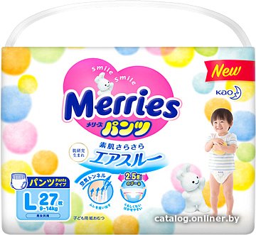 Трусики-подгузники Merries Econom L (27 шт)