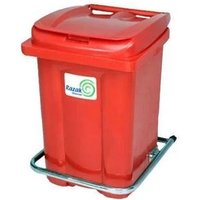 Контейнер для мусора Razak Plast с педалью 60 л (красный)
