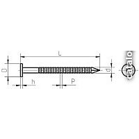 Гвоздь ершеный ЕКТ VZ010319