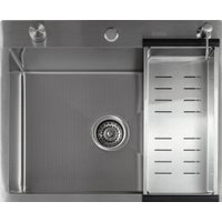 Кухонная мойка Futur FK 5550 Eco Embossing Pop-up Standart (Satin)