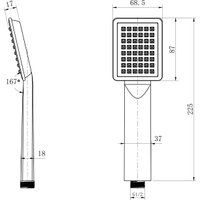 Смеситель Lauter Cascade 21CK6615C + 21СКFG80101C + 21S00103 + 21CKFS90120