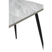 Кухонный стол ВВР Раздвижной пластиковый (лавант/бетон светлый/черный конус 110-150/70)