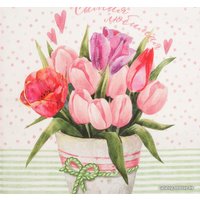 Полотенце Этель Самая Любимая 4017242 (белый/розовый)