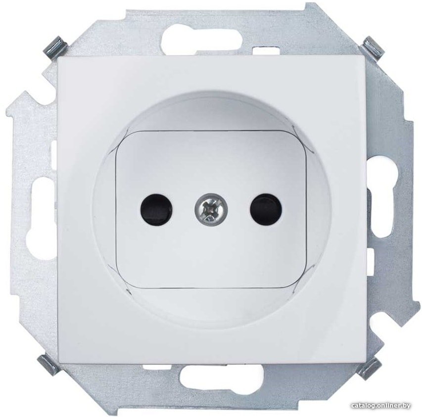 Розетка Simon 1591444-030 (белый)