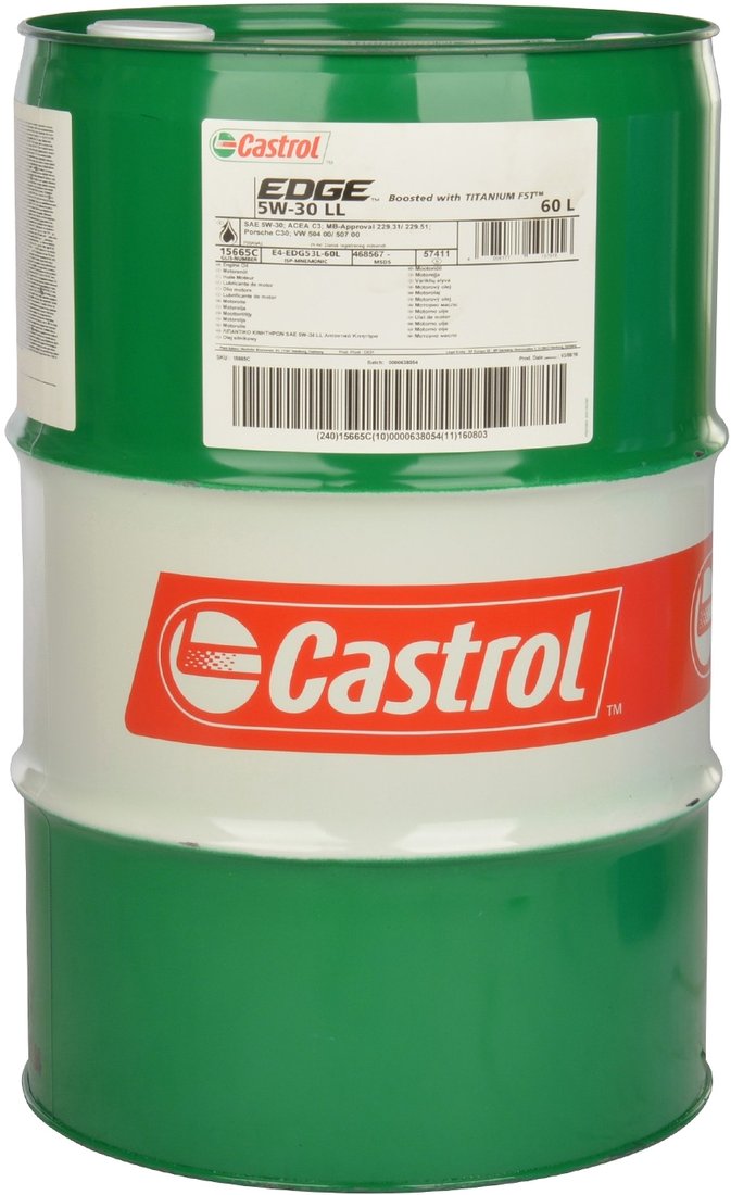 

Моторное масло Castrol EDGE 5W-30 LL 60л