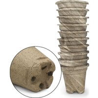 Горшок ГазонCity Торфяные c подставкой 80x80мм (10 шт)