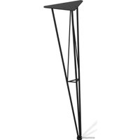 Кухонный стол Sheffilton SHT-TU10/TT 90 SHT-T228 (черный муар/каменный уголь)