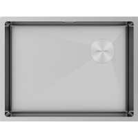 Кухонная мойка Paulmark NEXT-SKEW 58 Uni PM885844-BS (стальной/брашированная сталь)