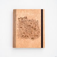 Ежедневник Творческая мастерская "Пуговка" Анастасии Минич А5 Минск (схема города)