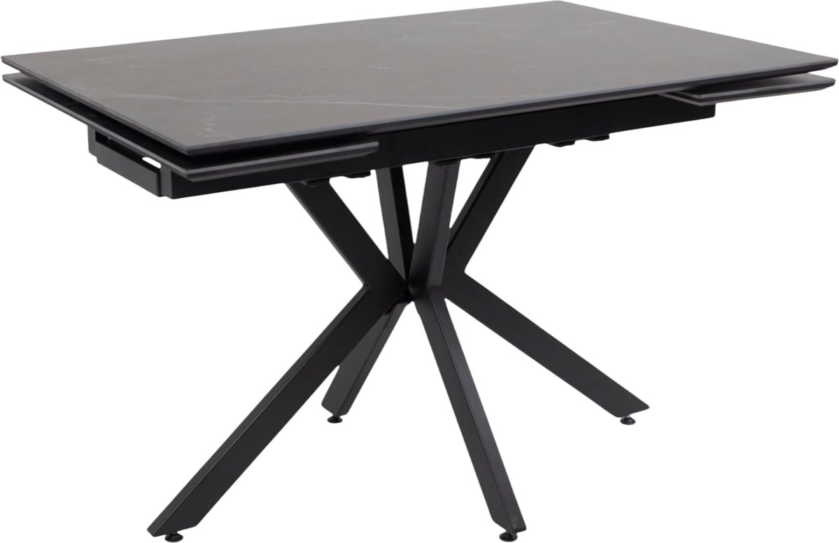 

Кухонный стол Lepremo AV 2111 МДФ+керамика раздвижной 1200-1800x800 (черный матовый Shakespeare/черный)