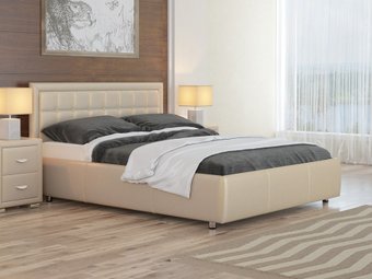 Ormatek Como 2 190x200 (экокожа, бежевый перламутр)