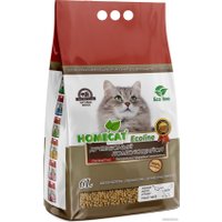 Наполнитель для туалета Homecat Ecoline Древесный 71022 (6 л)