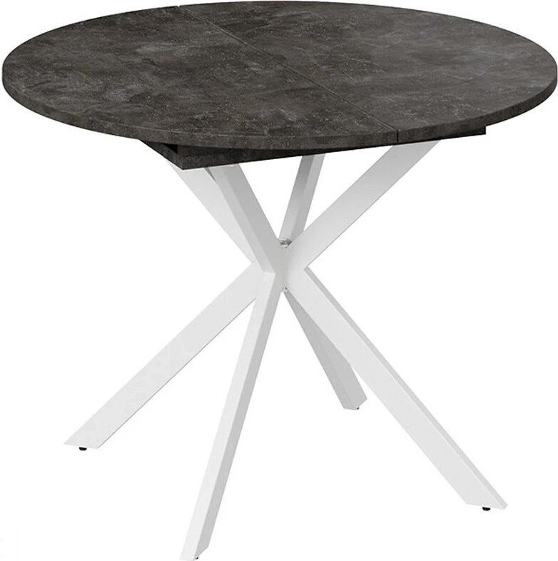 

Кухонный стол Трия Мэдисон тип 1 (белый муар/ателье темный)