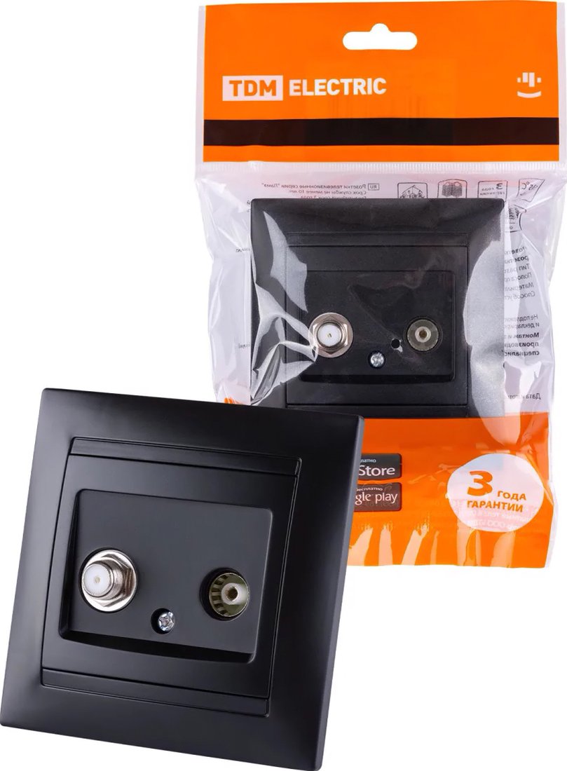 

Розетка телевизионная TDM Electric Лама SQ1815-0620