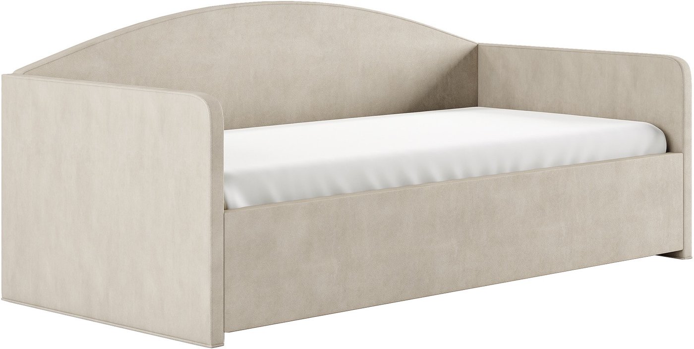 Кровать Сонум Uno 90x200 (замша кремовый)