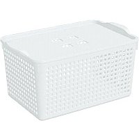 Корзина Violet Лофт 644106 (5.3 л, белый)
