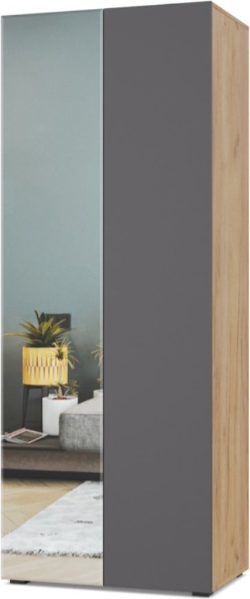 

Шкаф распашной Modern Челси Ч21 (золотой дуб/графит)