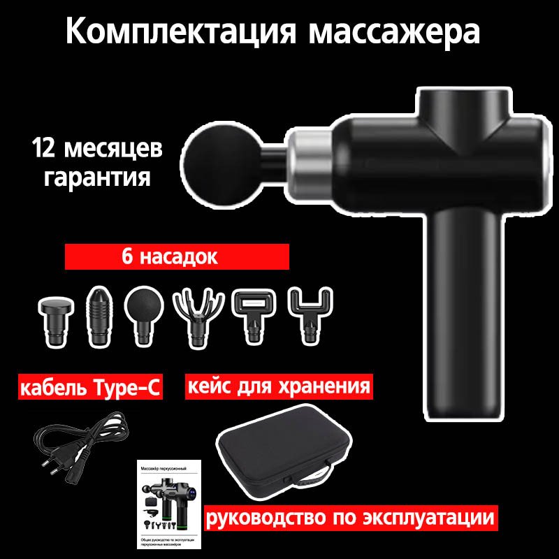 Перкуссионный массажер M&Gun M2
