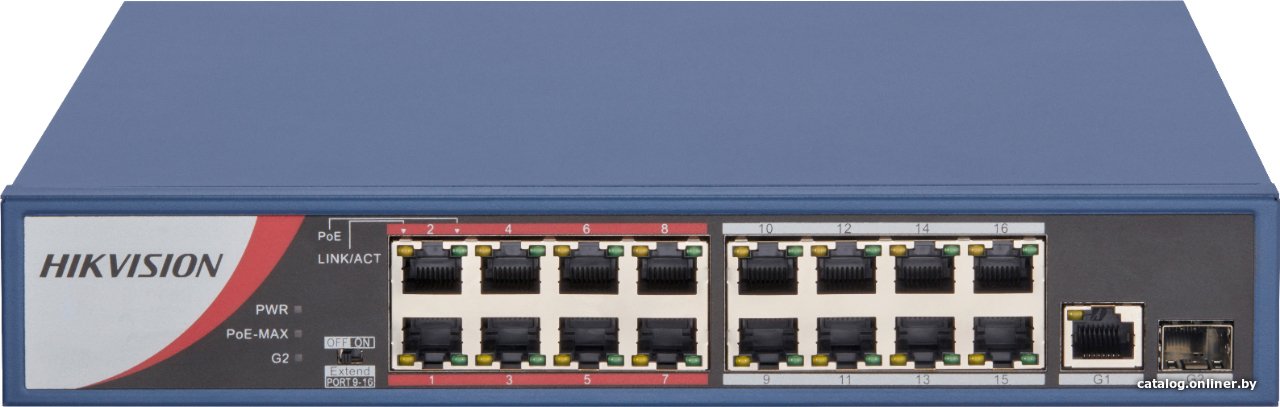 Неуправляемый коммутатор Hikvision DS-3E0318P-E/M(B)
