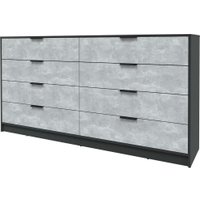 Комод Интерлиния Концепт КТ-К197 (бетон/антрацит)